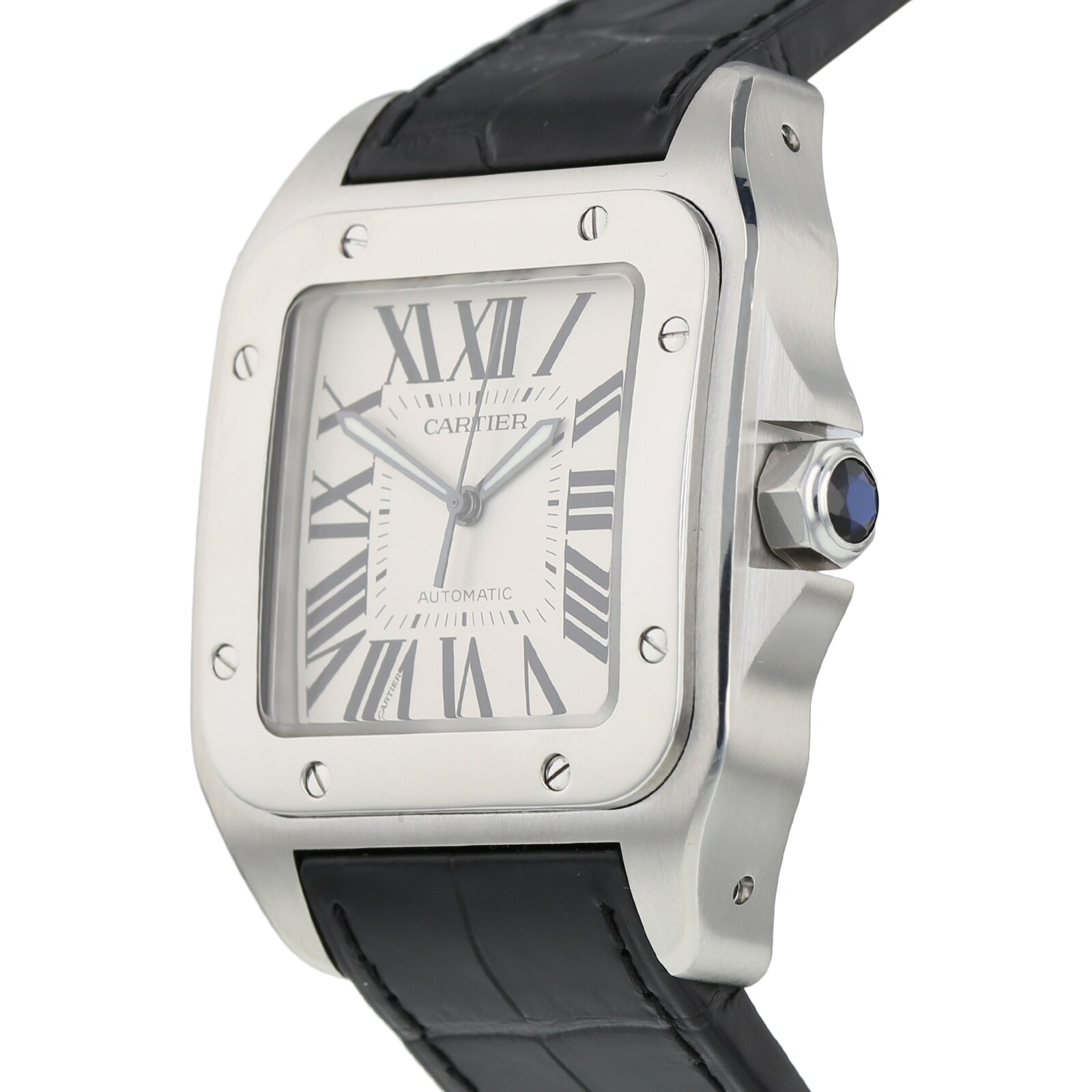 Pre owned best sale cartier santos 100