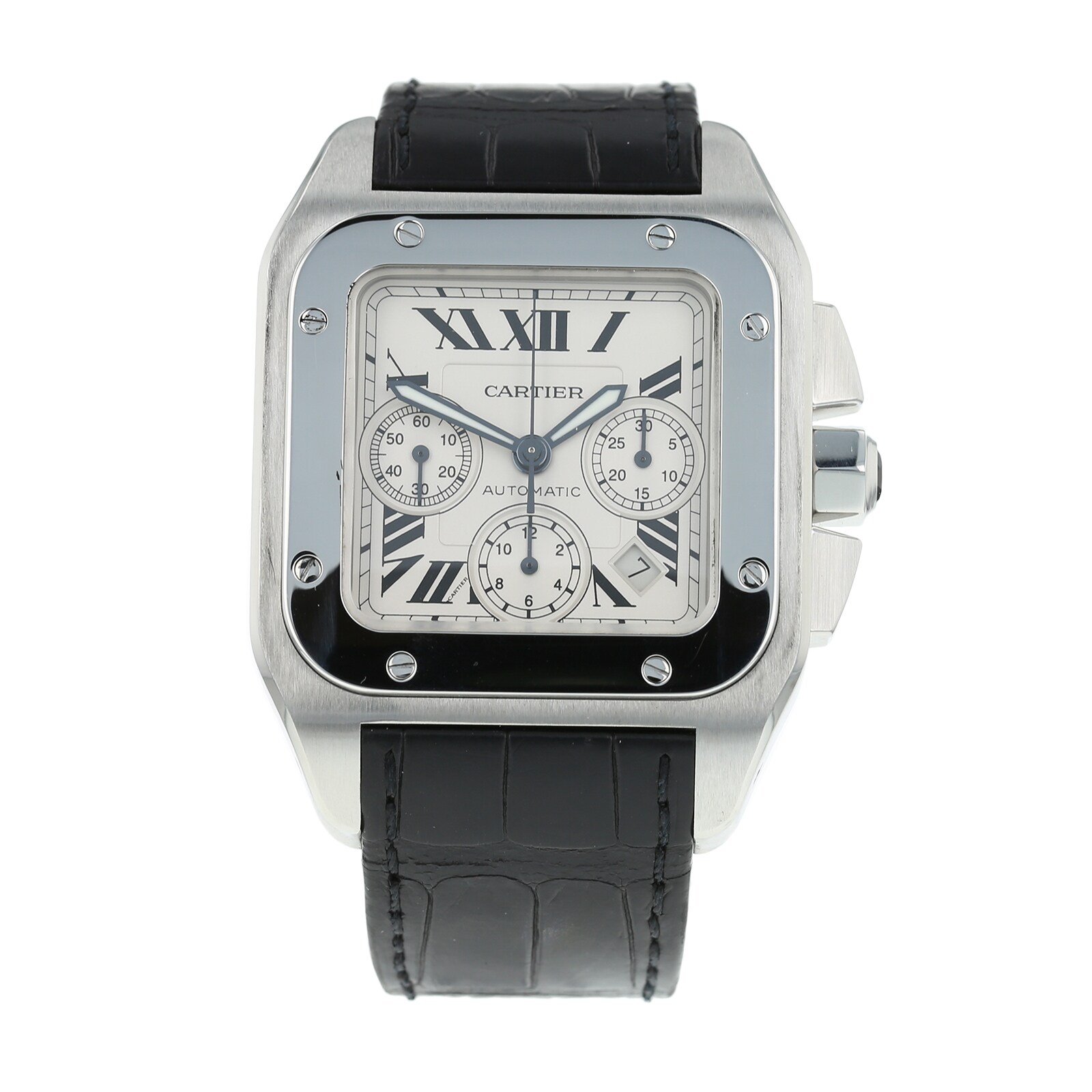 Pre-Owned Cartier Pre-Owned Cartier Santos 100 XL Mens Watch W20090X8/2740