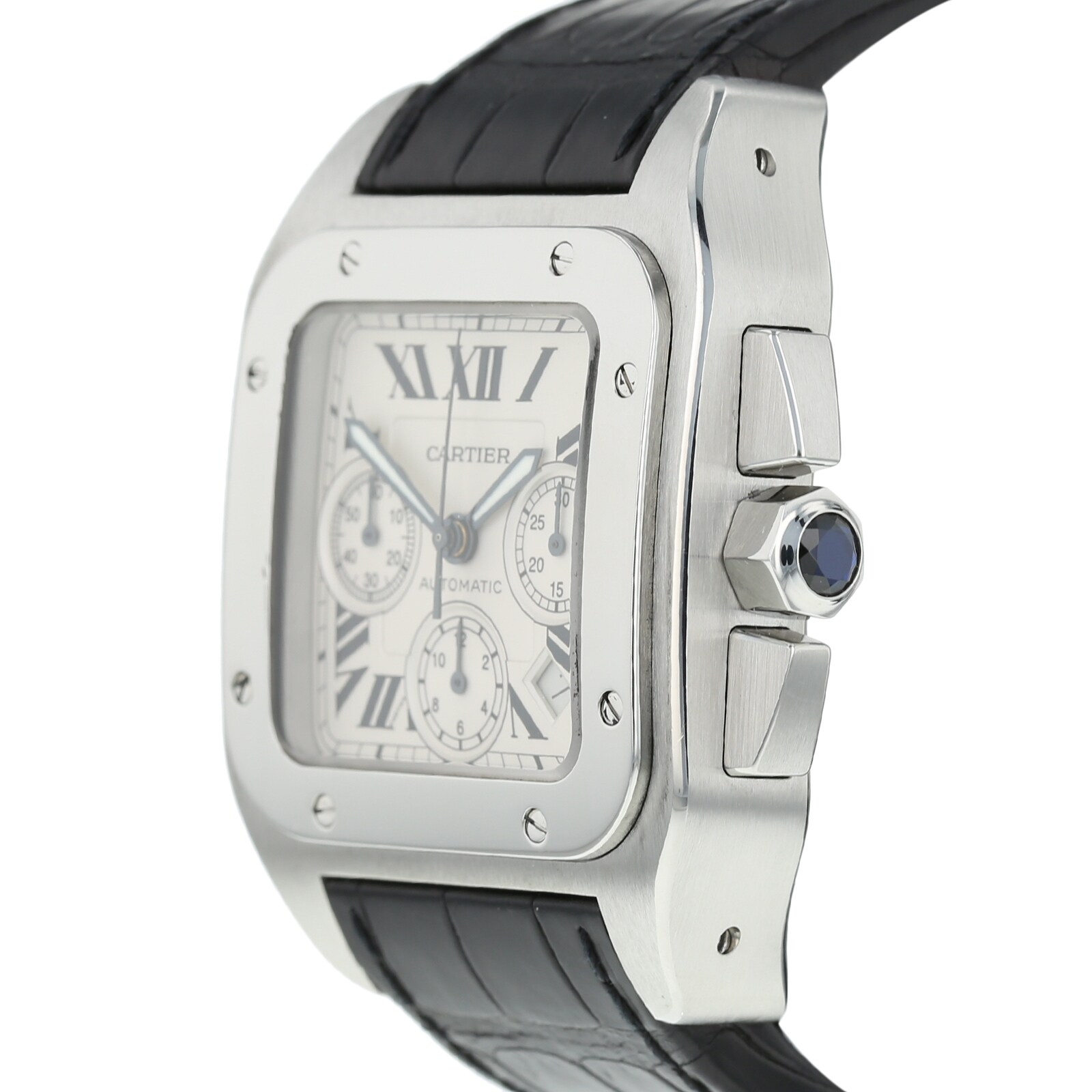 Pre-Owned Cartier Pre-Owned Cartier Santos 100 XL Mens Watch W20090X8/2740
