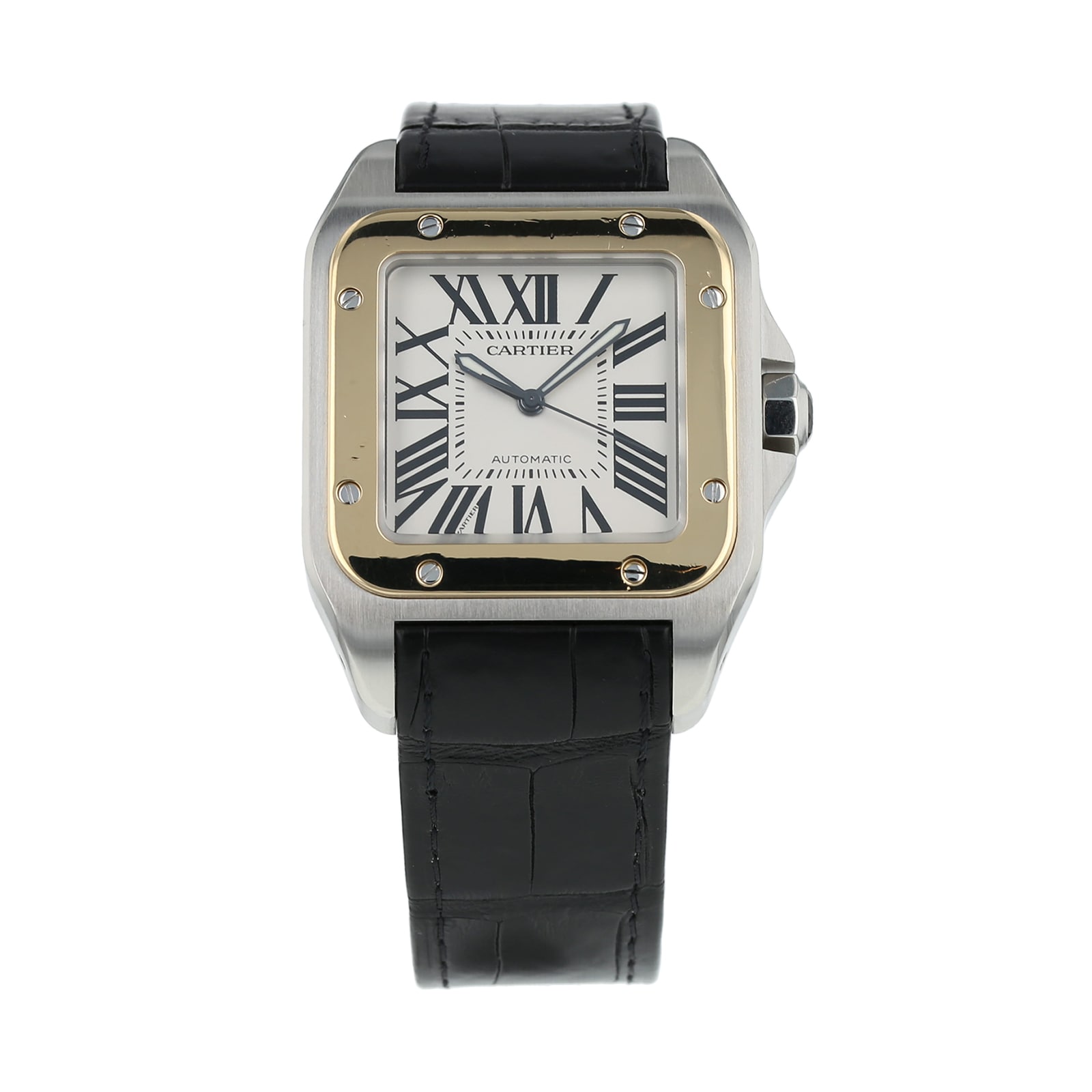 Pre-Owned Cartier Santos 100 Mens Watch W20072X7/2656 Pre-Owned Cartier Santos 100 Mens Watch W20072X7/2656
