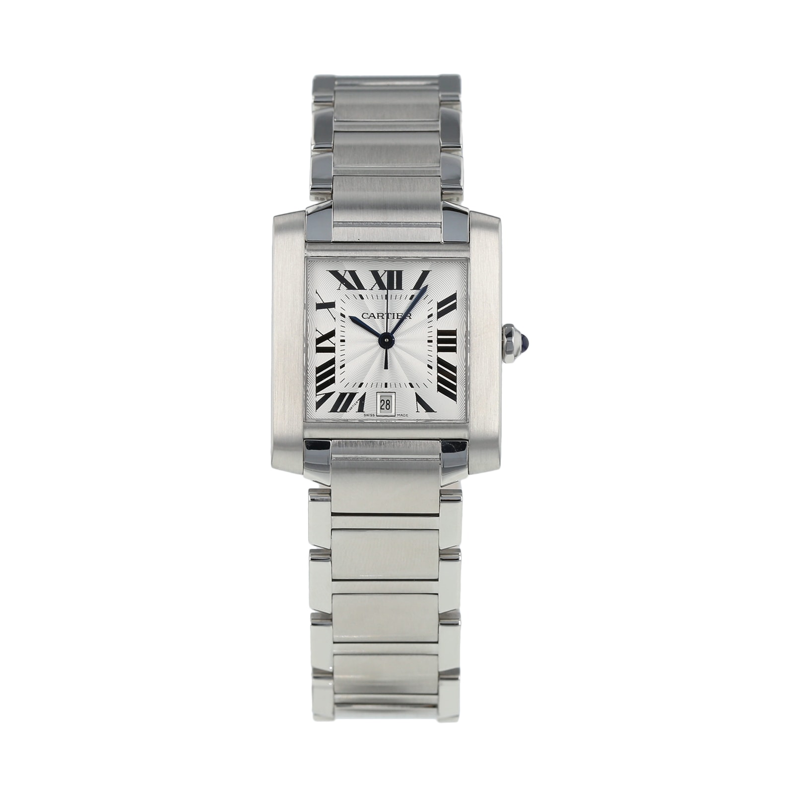 Pre-Owned Cartier Tank Francaise Mens Watch W51002Q3/2302 Pre-Owned Cartier Tank Francaise Mens Watch W51002Q3/2302
