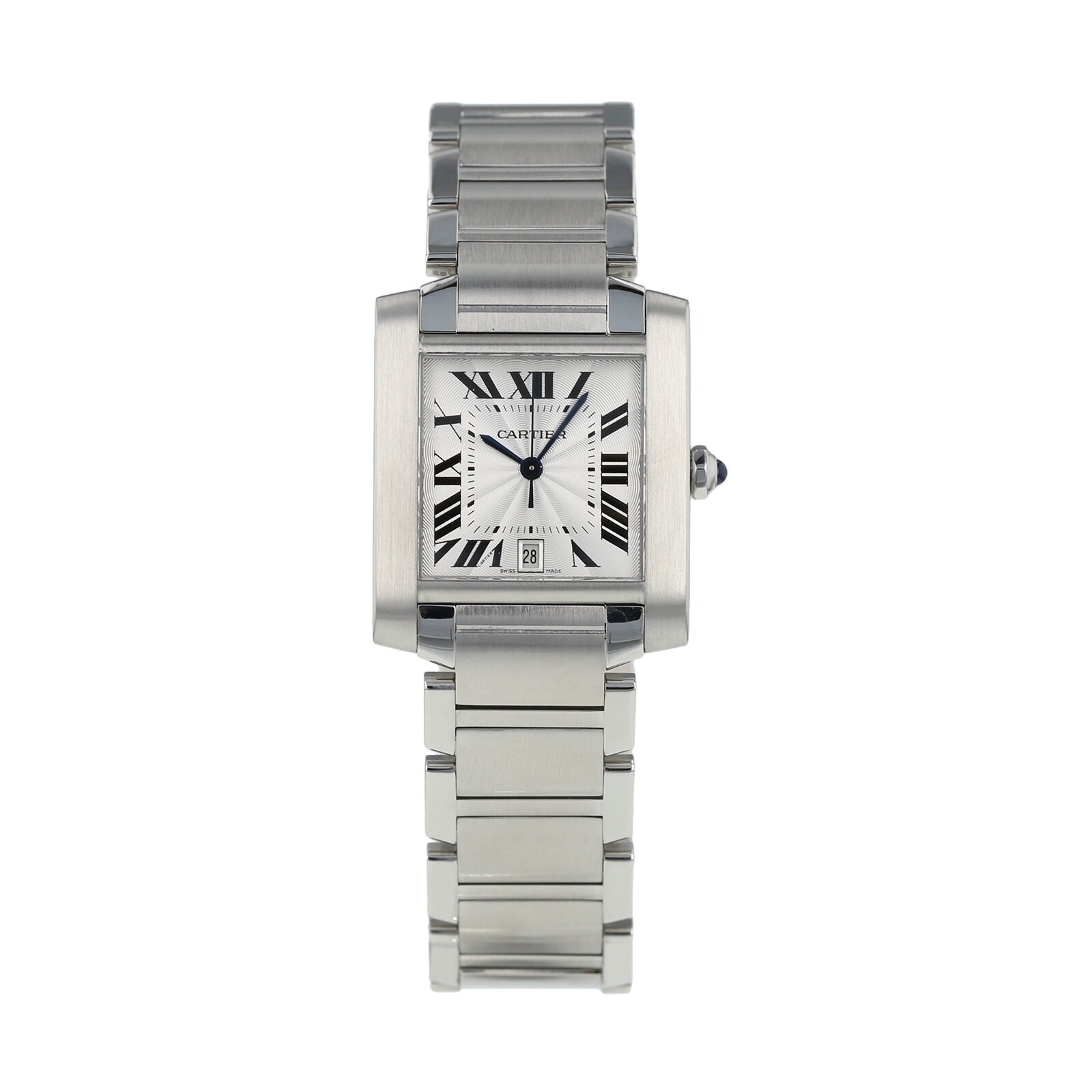 Pre-Owned Cartier Tank Francaise Mens Watch W51002Q3/2302 Pre-Owned Cartier Tank Francaise Mens Watch W51002Q3/2302