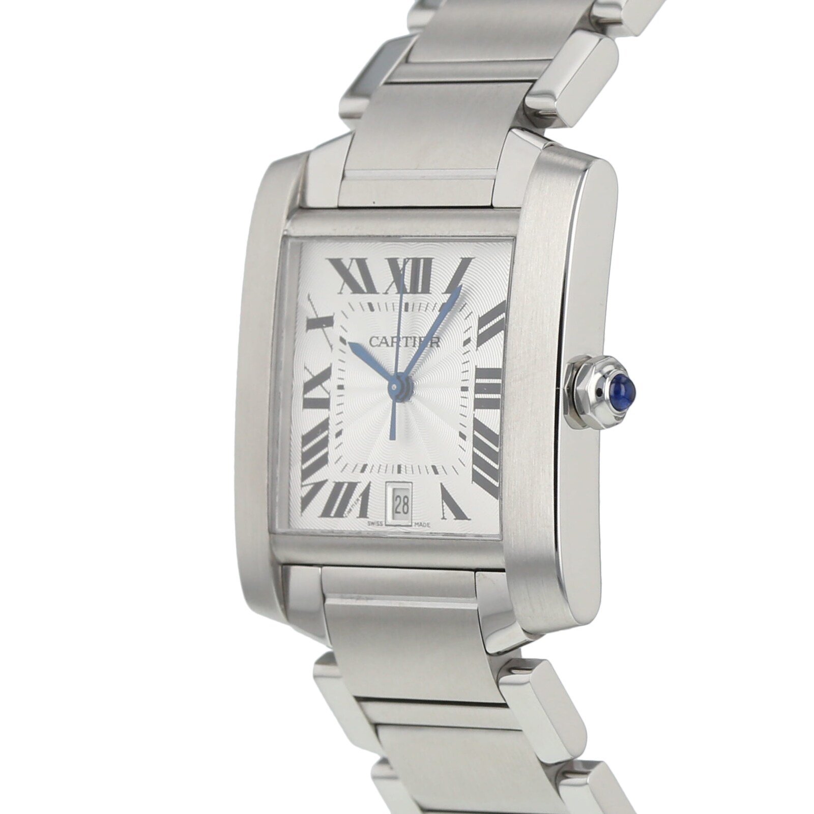 Pre-Owned Cartier Tank Francaise Mens Watch W51002Q3/2302 Pre-Owned Cartier Tank Francaise Mens Watch W51002Q3/2302