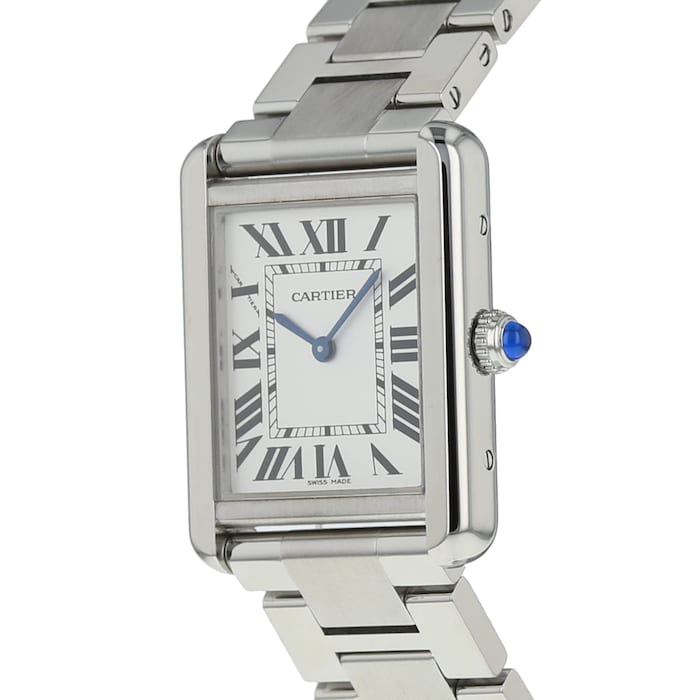 Cartier Tank Solo Stainless Steel Ladies Watch W5200013 3170