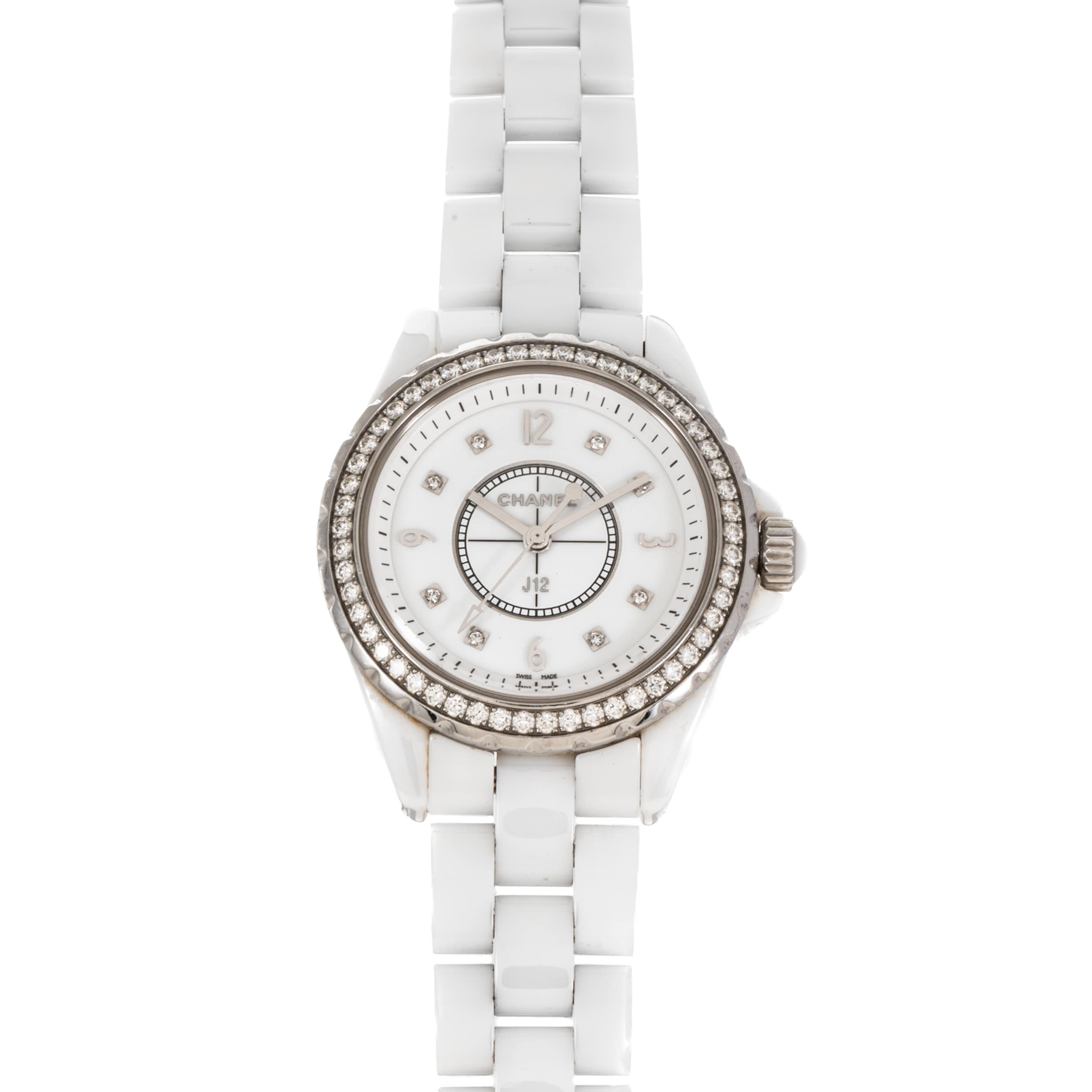 Chanel J12 33mm Mother of Pearl Ladies Watch - Luxury Watches USA