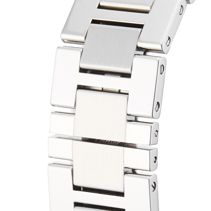 Pre-Owned Cartier Pre-Owned Cartier Tank Large Model Silver Steel Mens Watch W5200014