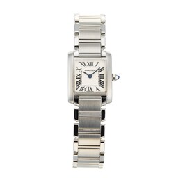 408300118490 - Carter Tank Francaise Small Silver Steel Ladies Watch W51008Q3
