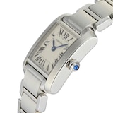 Pre-Owned Cartier Carter Tank Francaise Small Silver Steel Ladies Watch W51008Q3