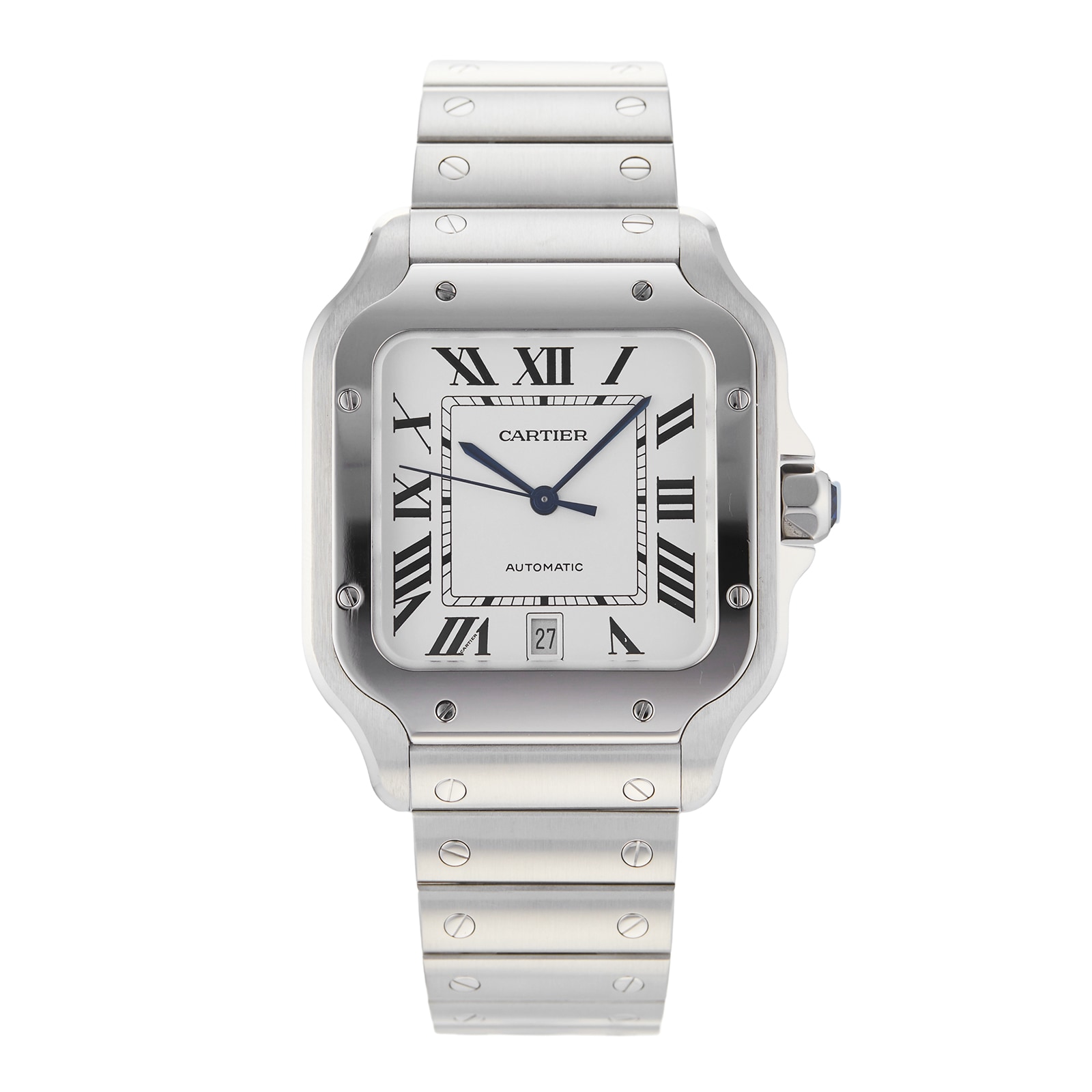 Pre-Owned Cartier Santos de 40mm Large Model Automatic Stainless Steel WSSA0018 Pre-Owned Cartier Santos de 40mm Large Model Automatic Stainless Steel WSSA0018