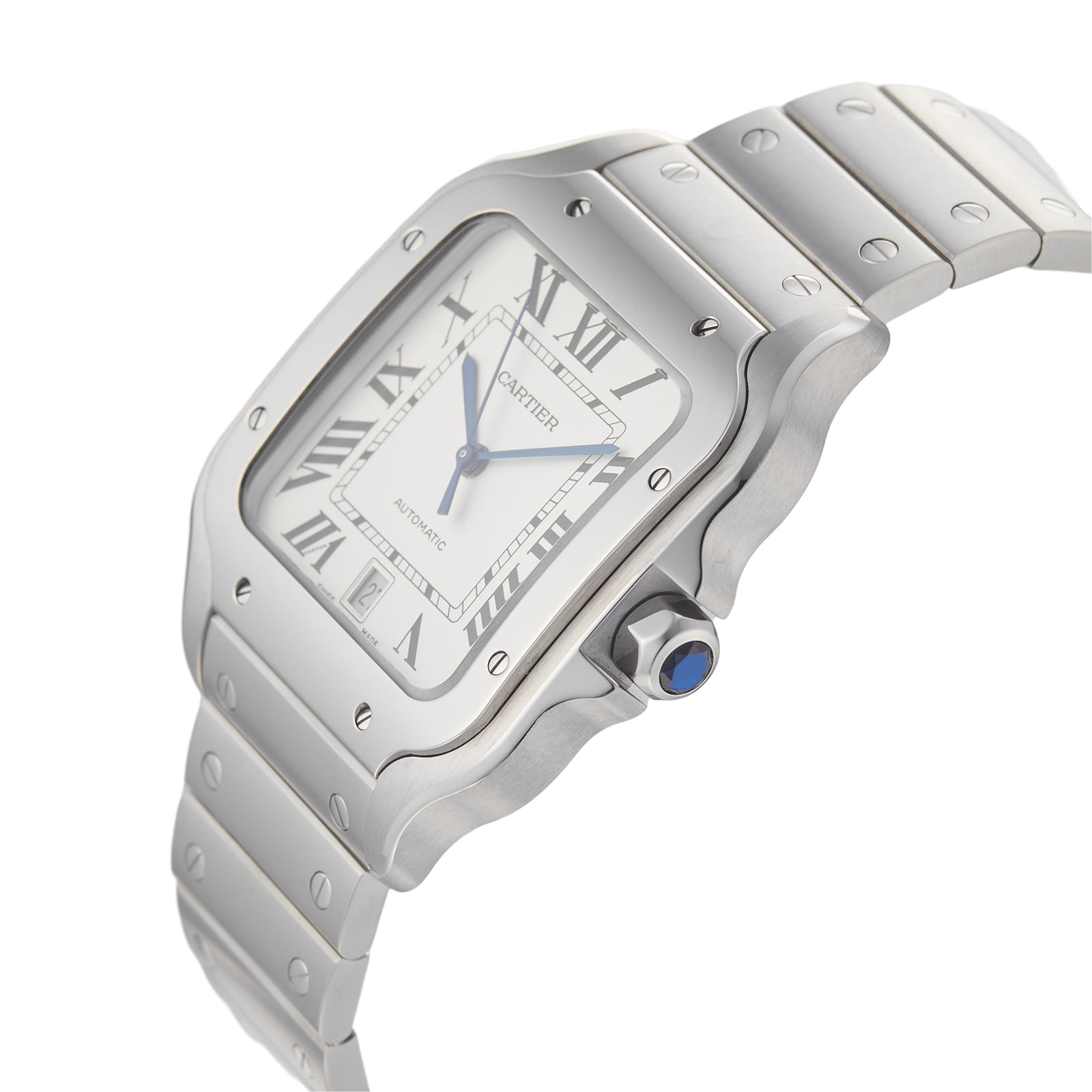 Pre-Owned Cartier Santos de 40mm Large Model Automatic Stainless Steel WSSA0018 Pre-Owned Cartier Santos de 40mm Large Model Automatic Stainless Steel WSSA0018