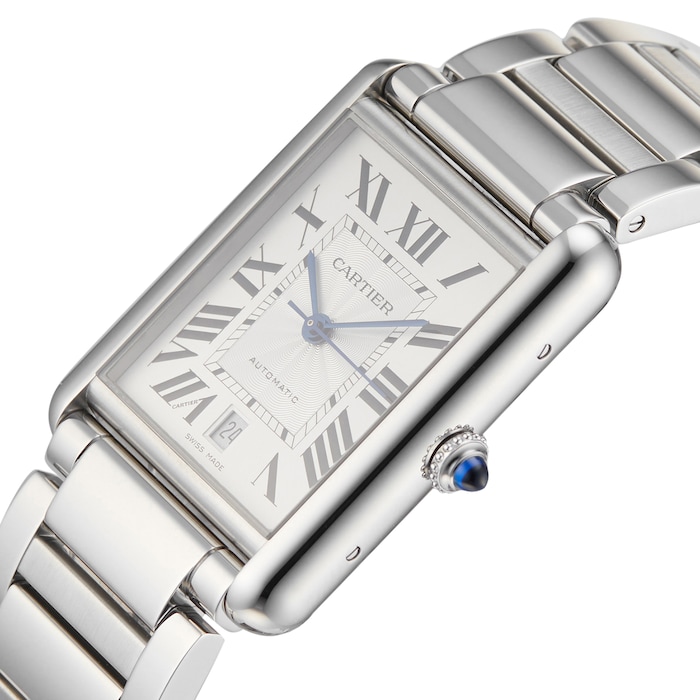 Cartier Pre-owned Cartier Tank Solo XL Automatic Silver Dial Men's