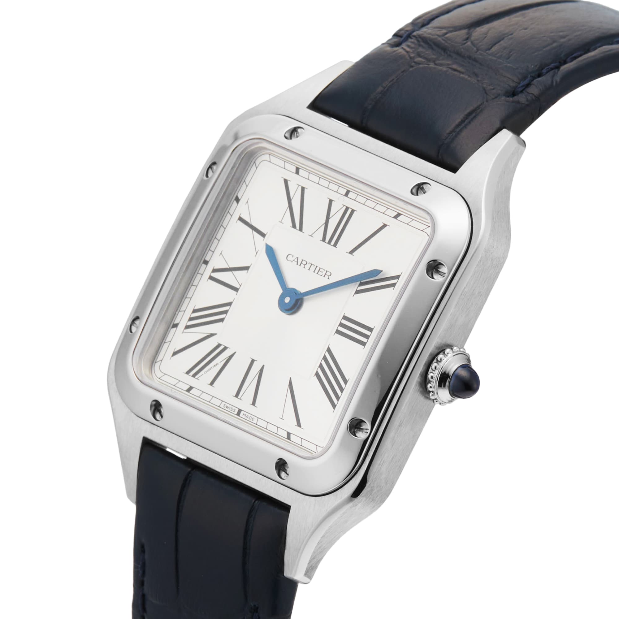 Pre-Owned Cartier Santos Dumont 27.5mm Stainless Steel Pre-Owned Cartier Santos Dumont 27.5mm Stainless Steel