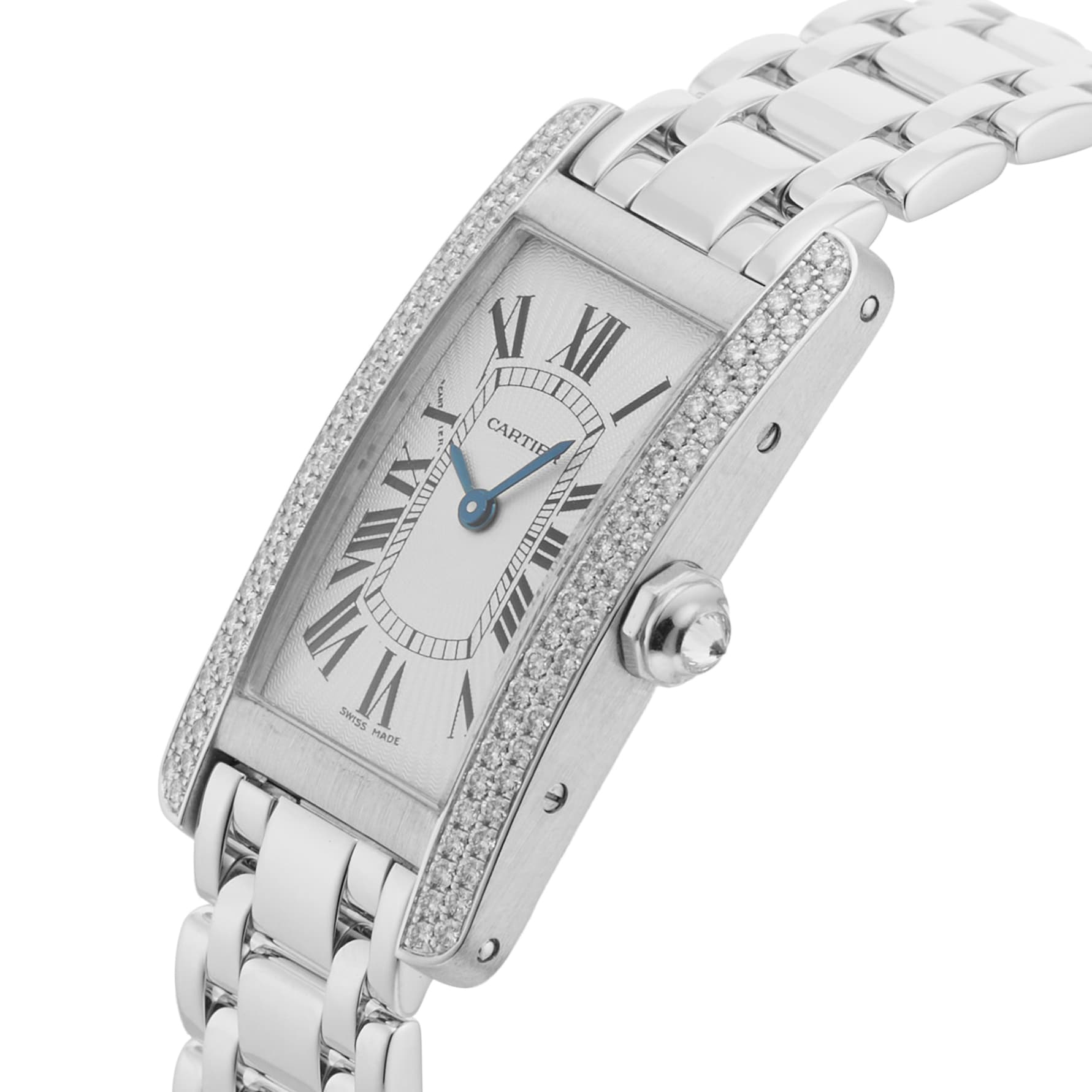 Pre-Owned Cartier Tank Am�ricaine 35mm White Gold WB7018L1