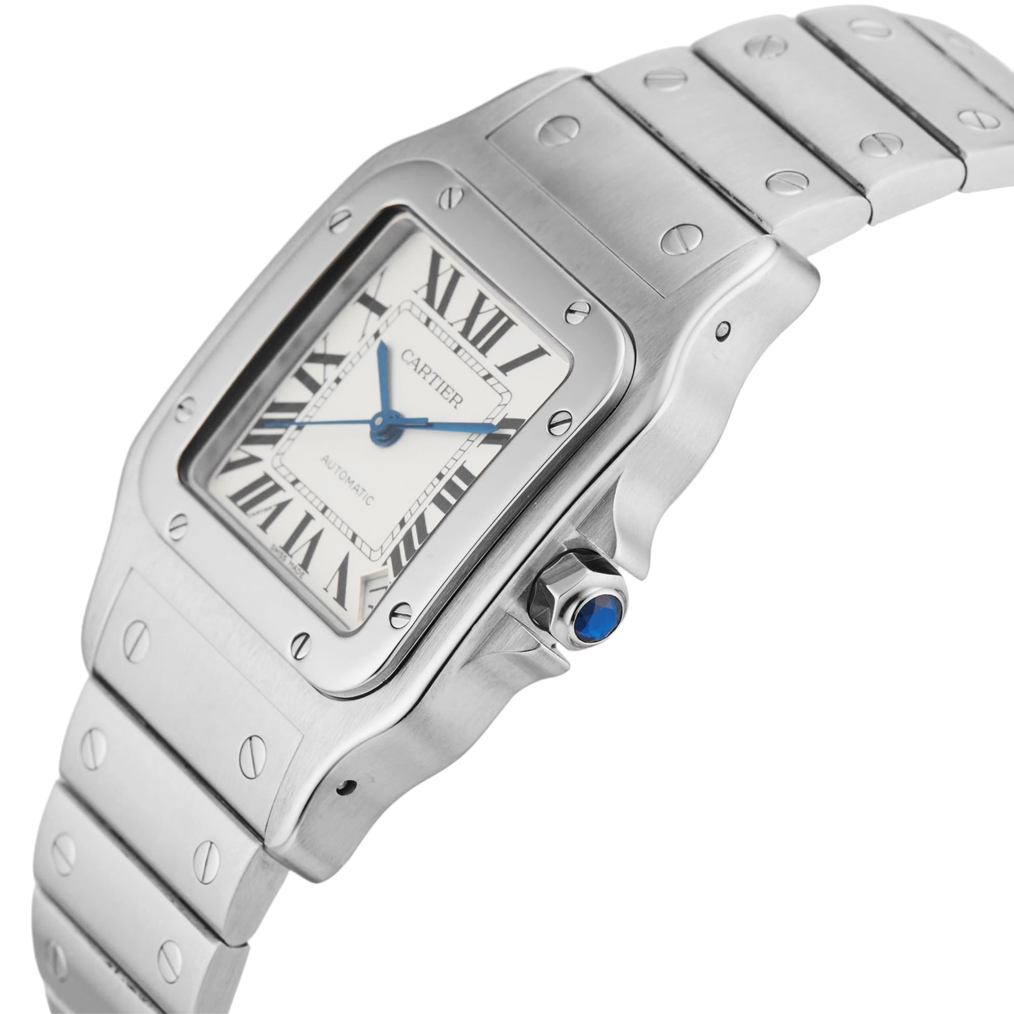 Pre-Owned Cartier Santos de 32mm Stainless Steel