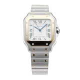 Pre-Owned Cartier Santos De 35.1mm Stainless Steel and Yellow Gold