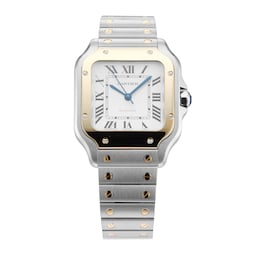 408300224490 - Santos De 35.1mm Stainless Steel and Yellow Gold