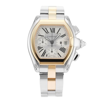 Pre-Owned Cartier Pre-Owned Cartier Roadster 43mm Stainless Steel and Yellow Gold W62027Z1