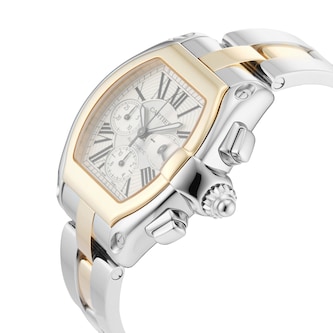 Pre-Owned Cartier Pre-Owned Cartier Roadster 43mm Stainless Steel and Yellow Gold W62027Z1