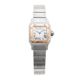 Pre-Owned Cartier Santos De Galbee 26.2mm Stainless Steel