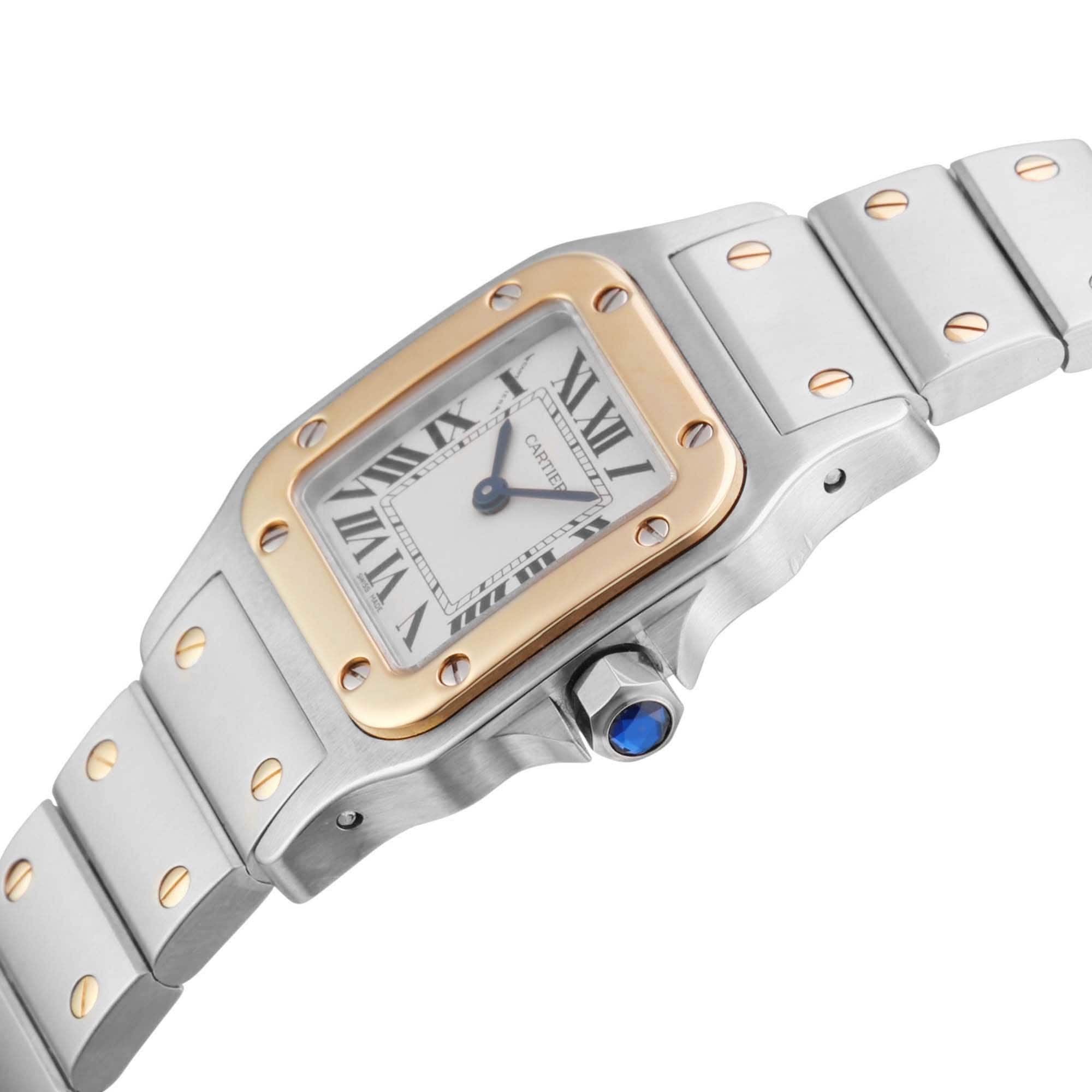 Pre-Owned Cartier Santos De Galbee 26.2mm Stainless Steel Pre-Owned Cartier Santos De Galbee 26.2mm Stainless Steel