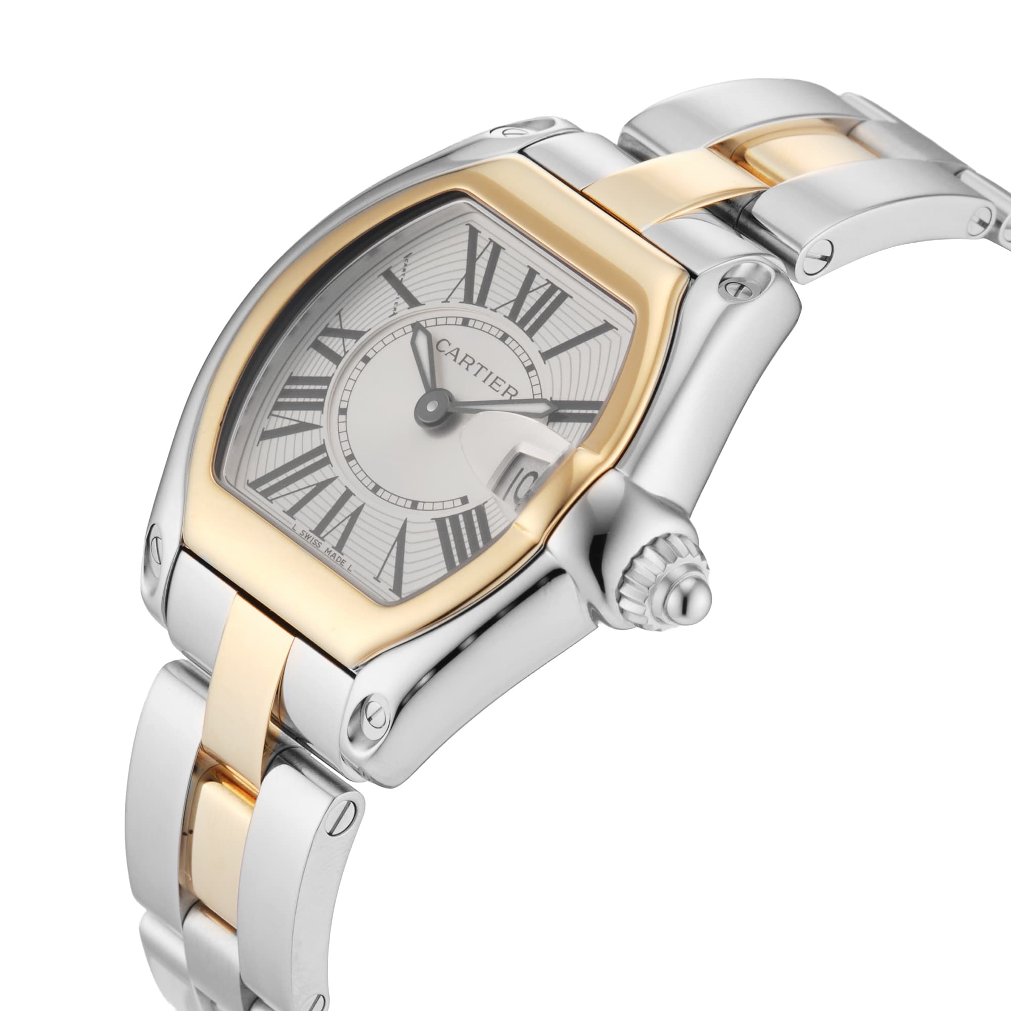 Pre-Owned Cartier Roadster 29mm Stainless Steel and Yellow Gold