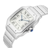 Pre-Owned Cartier Santos de 39.8mm Large Model Stainless Steel