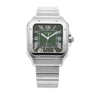 Pre-Owned Cartier Santos De 39.8mm Stainless Steel Pre-Owned Cartier Santos De 39.8mm Stainless Steel