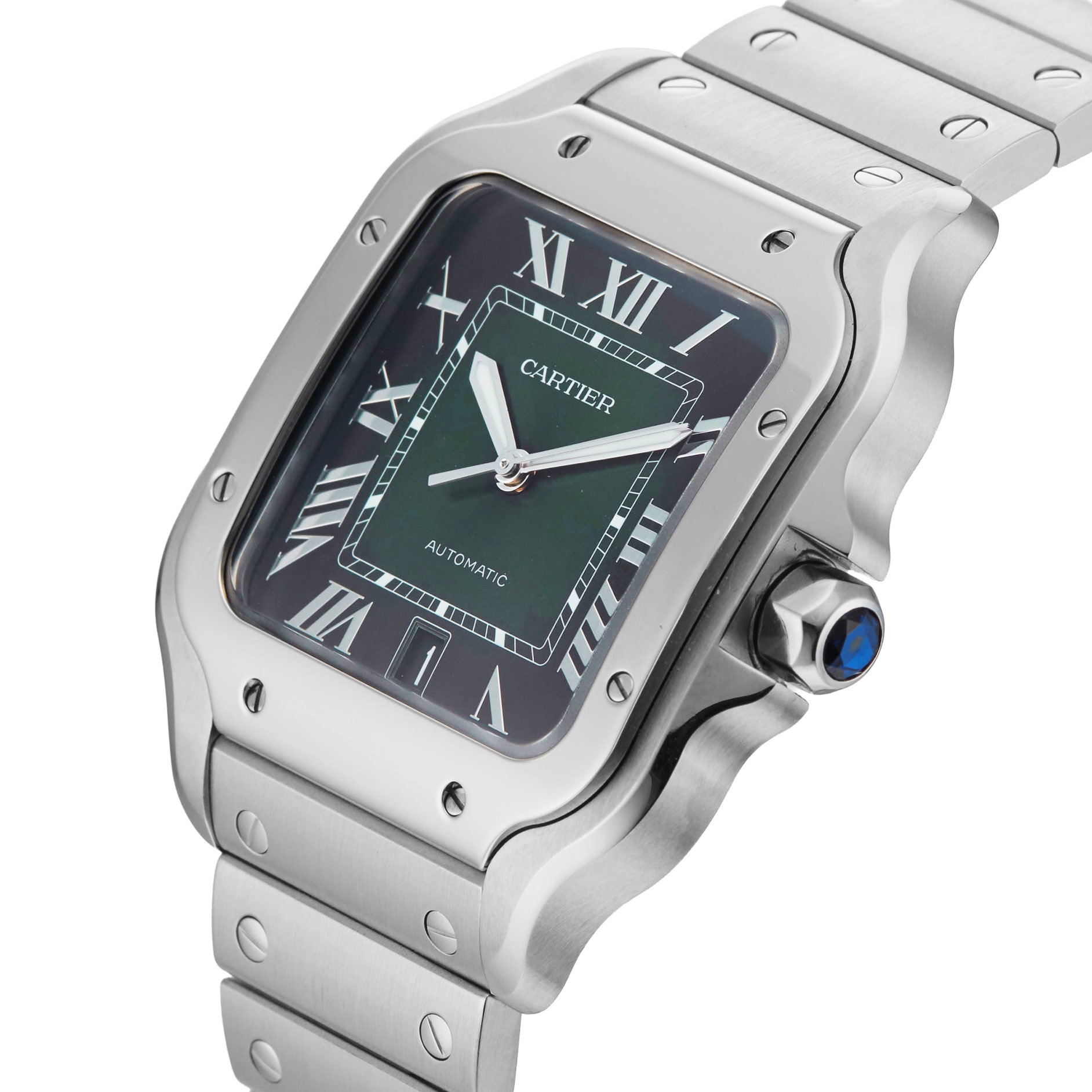 Pre-Owned Cartier Santos De 39.8mm Stainless Steel
