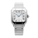 Pre-Owned Cartier Santos de 39.8mm Large Model Stainless Steel