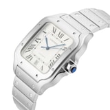 Pre-Owned Cartier Santos de 39.8mm Large Model Stainless Steel