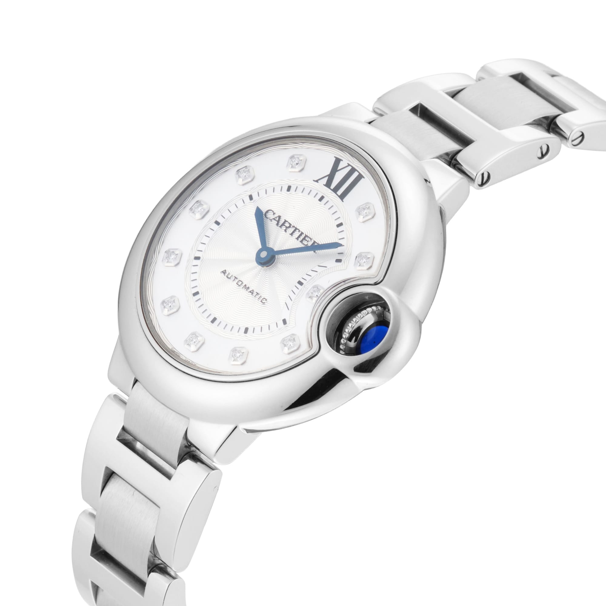 Pre-Owned Cartier Ballon Bleu De 33mm Stainless Steel