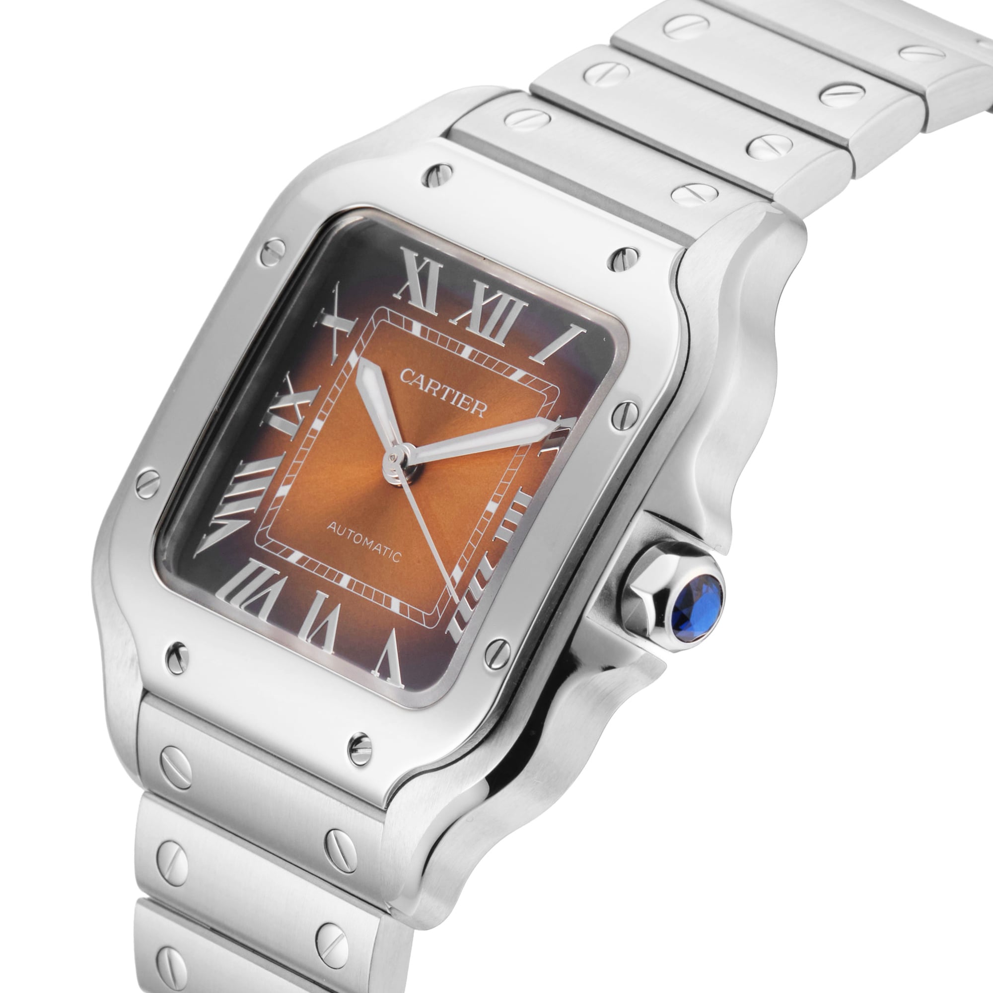 Pre-Owned Cartier Santos De Cartier Medium Model 35mm Stainless Steel Pre-Owned Cartier Santos De Cartier Medium Model 35mm Stainless Steel