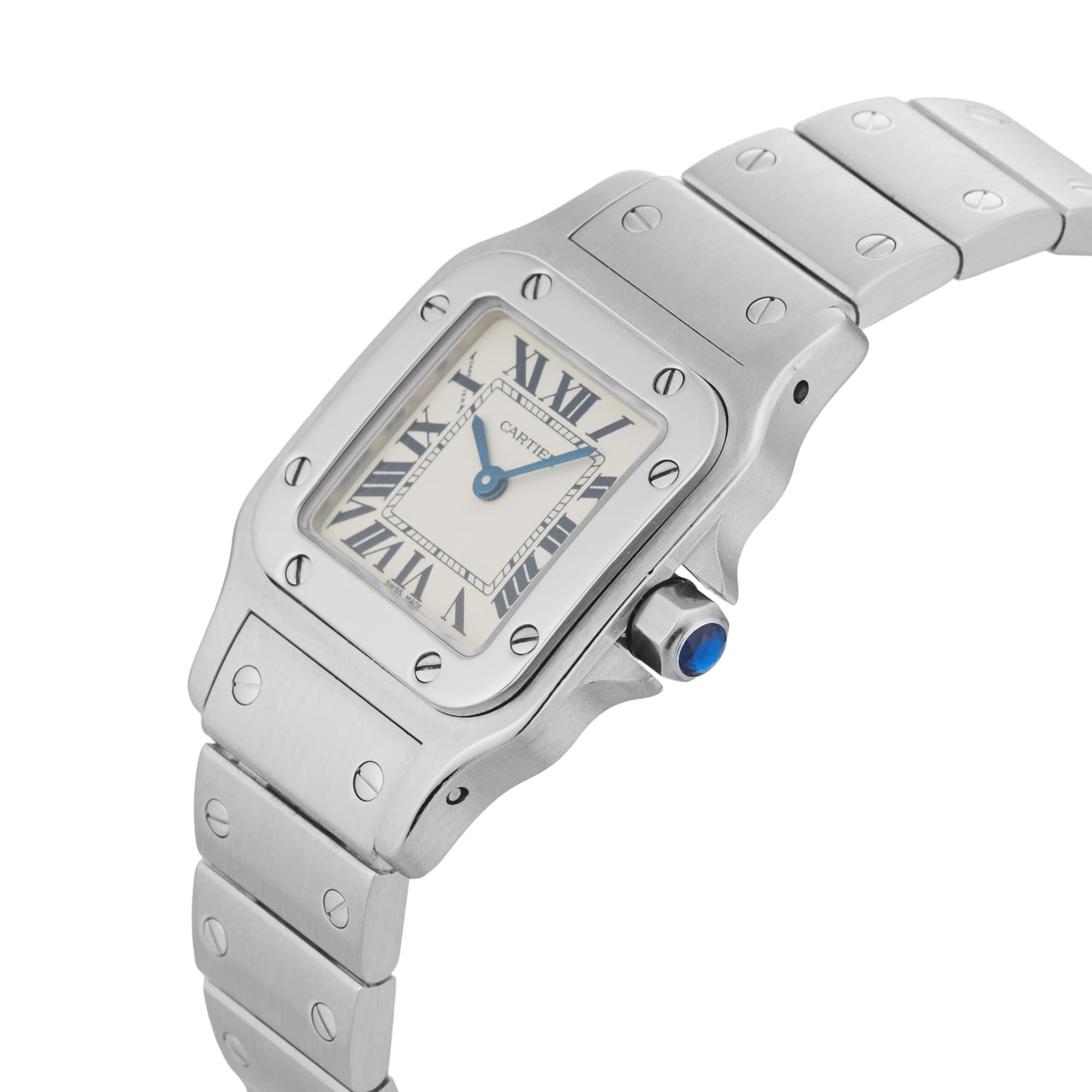 Pre-Owned Cartier Santos Galbee 24mm Stainless Steel W20056D6