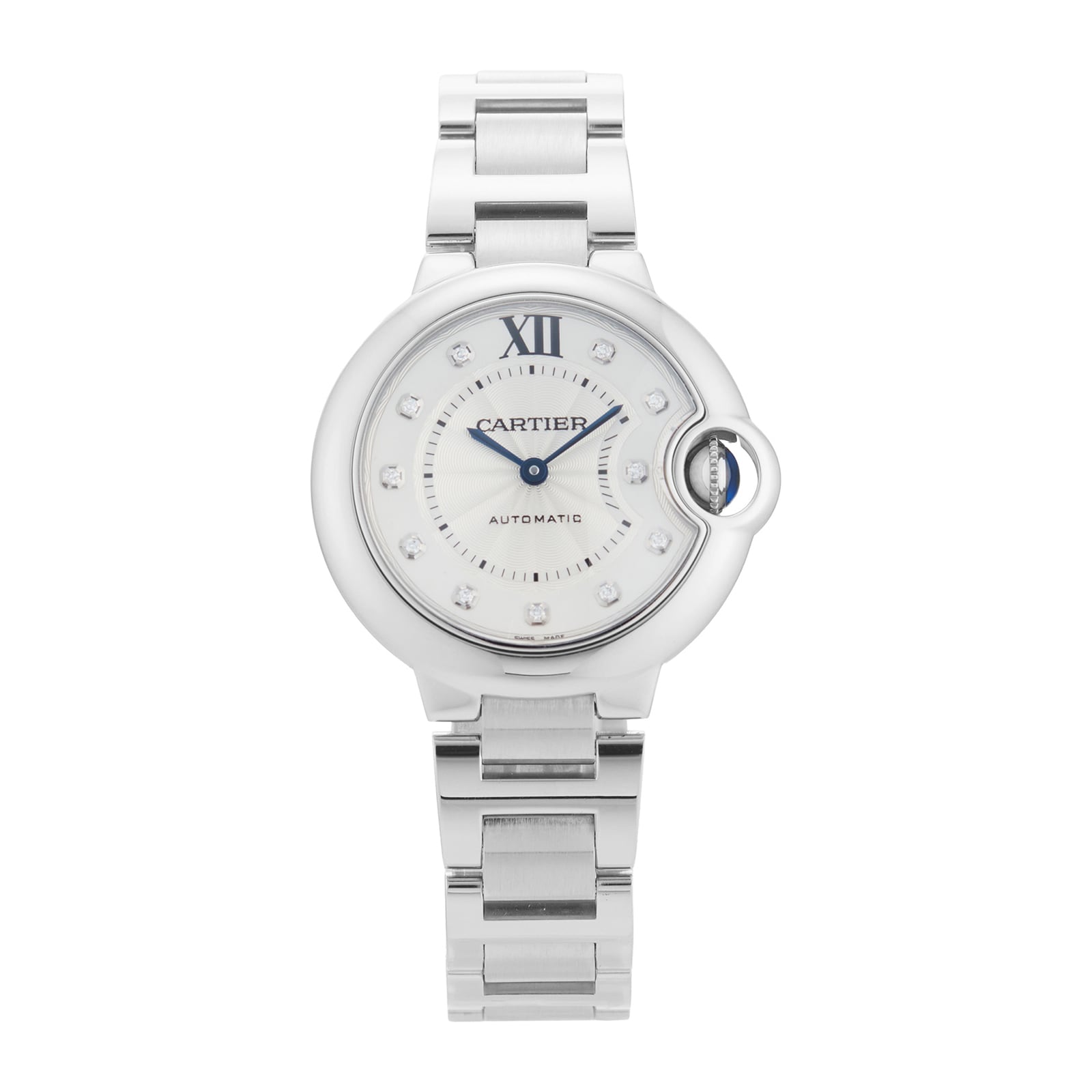Pre-Owned Cartier Ballon Bleu De 33mm Stainless Steel Pre-Owned Cartier Ballon Bleu De 33mm Stainless Steel