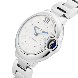 Pre-Owned Cartier Ballon Bleu De 33mm Stainless Steel