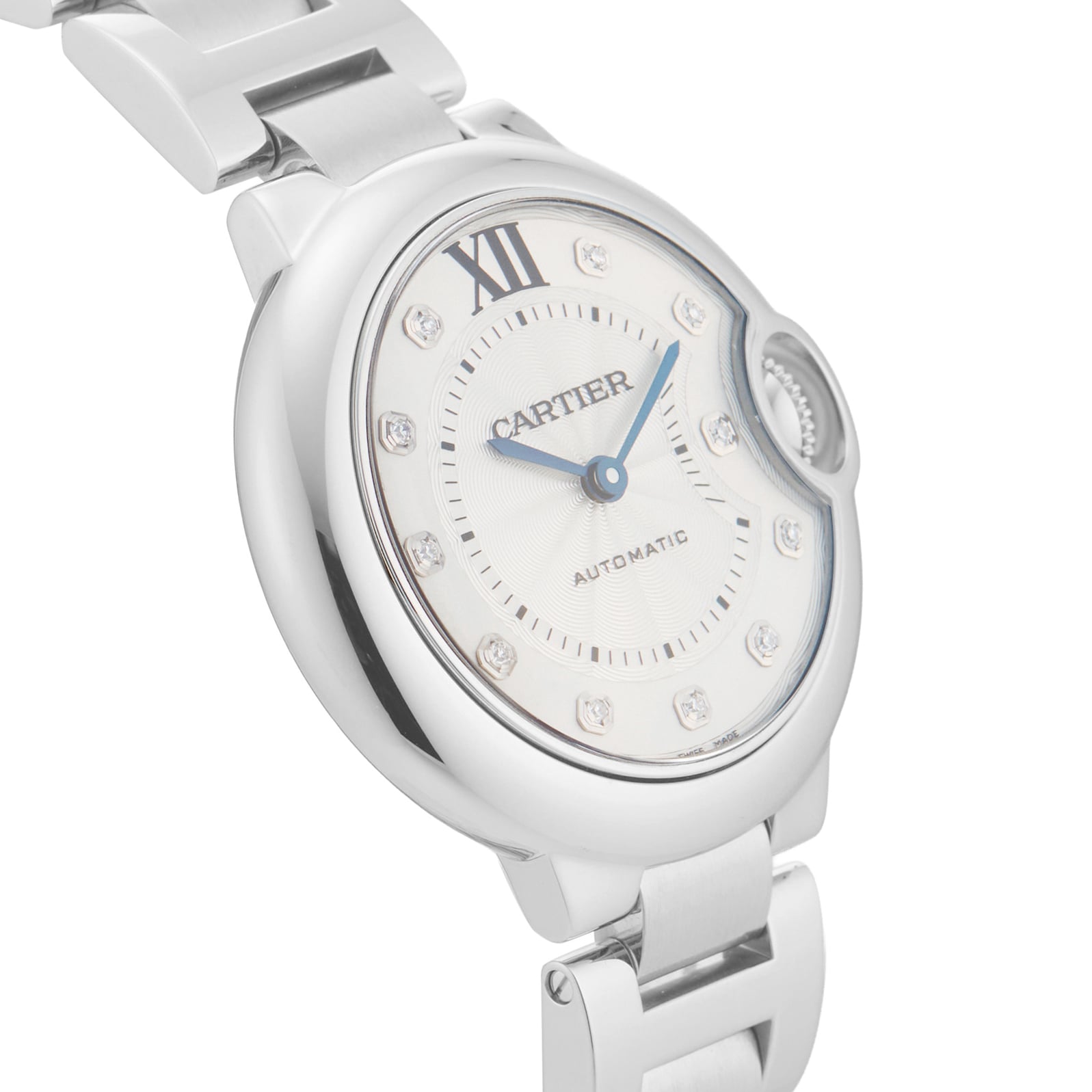 Pre-Owned Cartier Ballon Bleu De 33mm Stainless Steel Pre-Owned Cartier Ballon Bleu De 33mm Stainless Steel