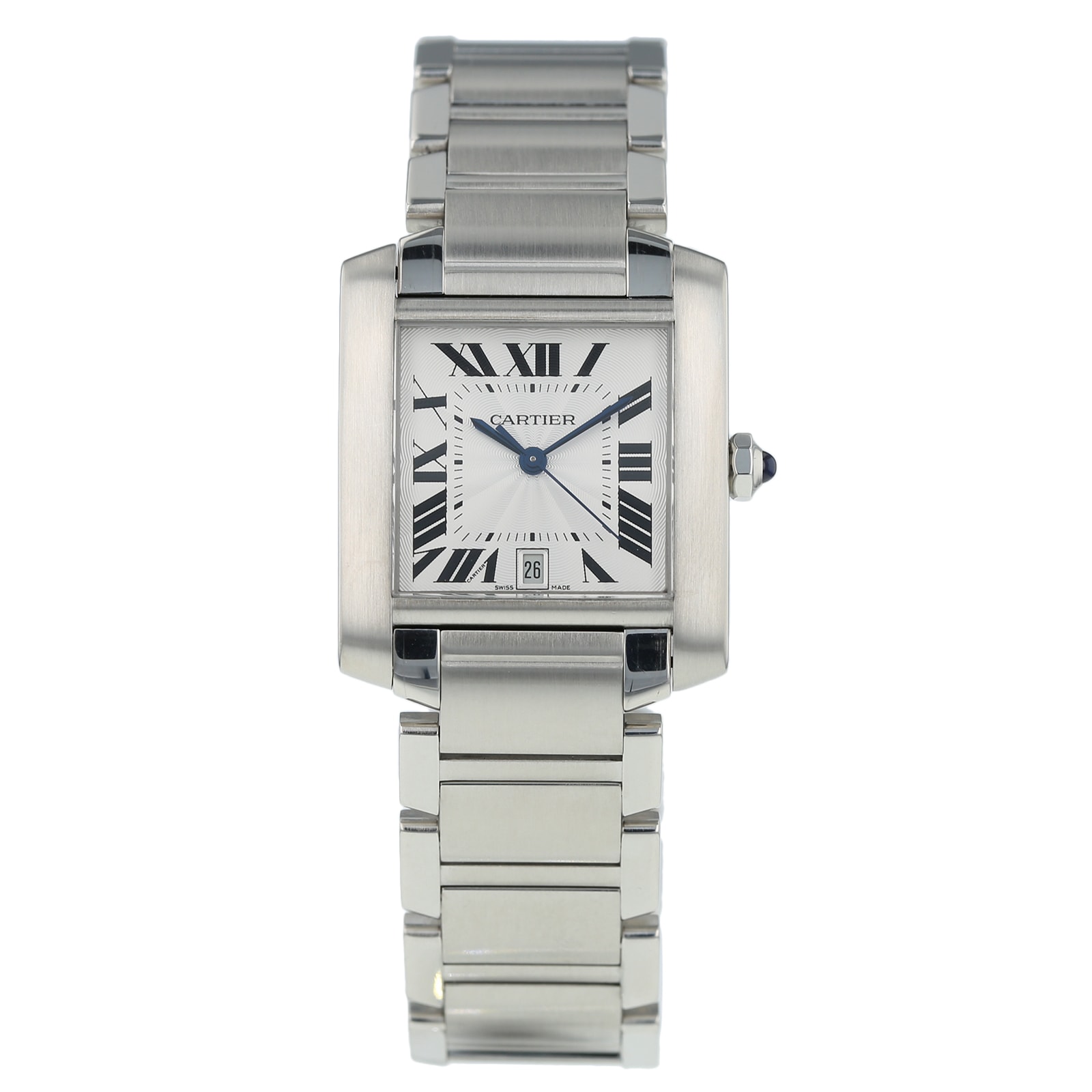 Pre-Owned Cartier Tank Francaise Mens Watch W51002Q3/2302 Pre-Owned Cartier Tank Francaise Mens Watch W51002Q3/2302