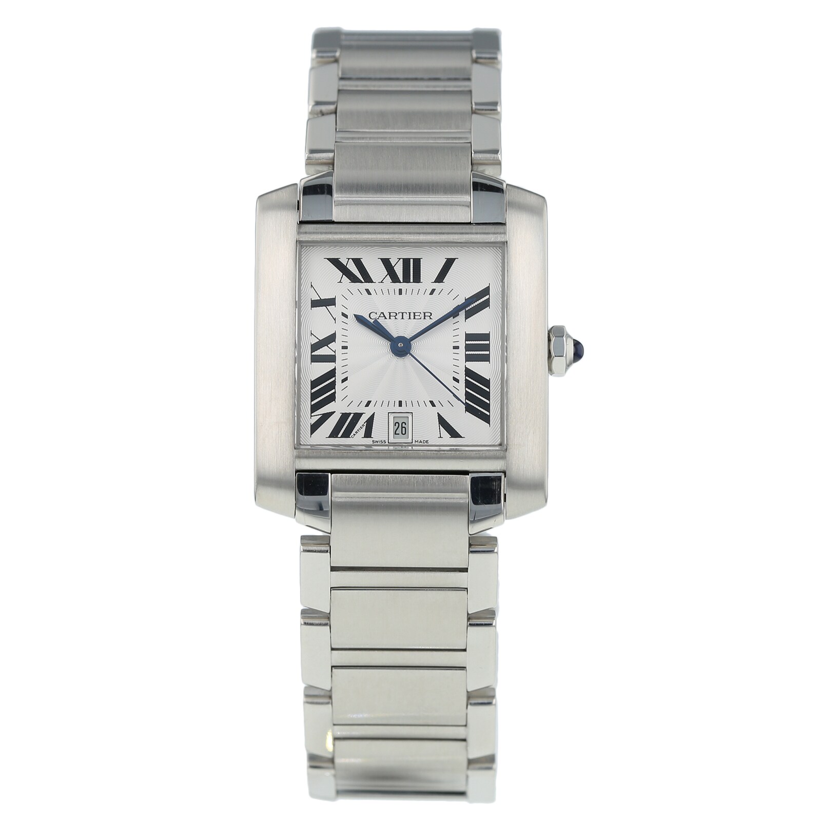 Pre-Owned Cartier Tank Francaise Mens Watch W51002Q3/2302 Pre-Owned Cartier Tank Francaise Mens Watch W51002Q3/2302
