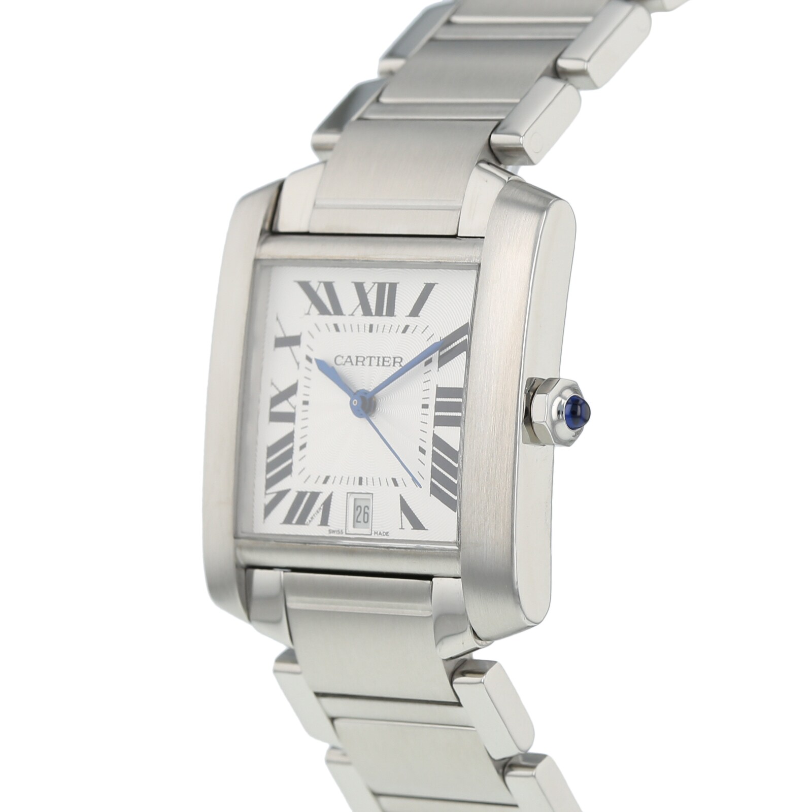 Pre-Owned Cartier Tank Francaise Mens Watch W51002Q3/2302 Pre-Owned Cartier Tank Francaise Mens Watch W51002Q3/2302