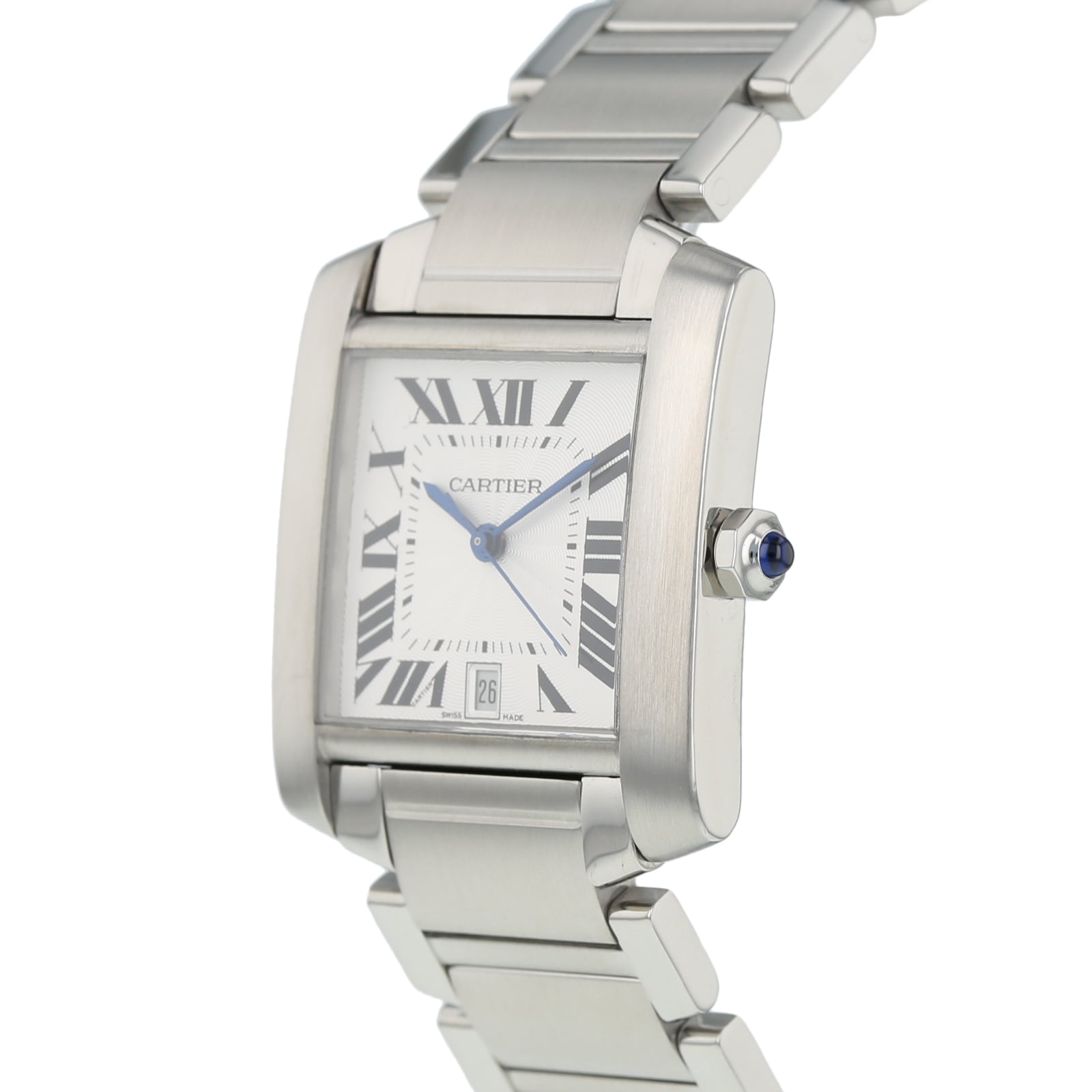 Pre-Owned Cartier Tank Francaise Mens Watch W51002Q3/2302 Pre-Owned Cartier Tank Francaise Mens Watch W51002Q3/2302