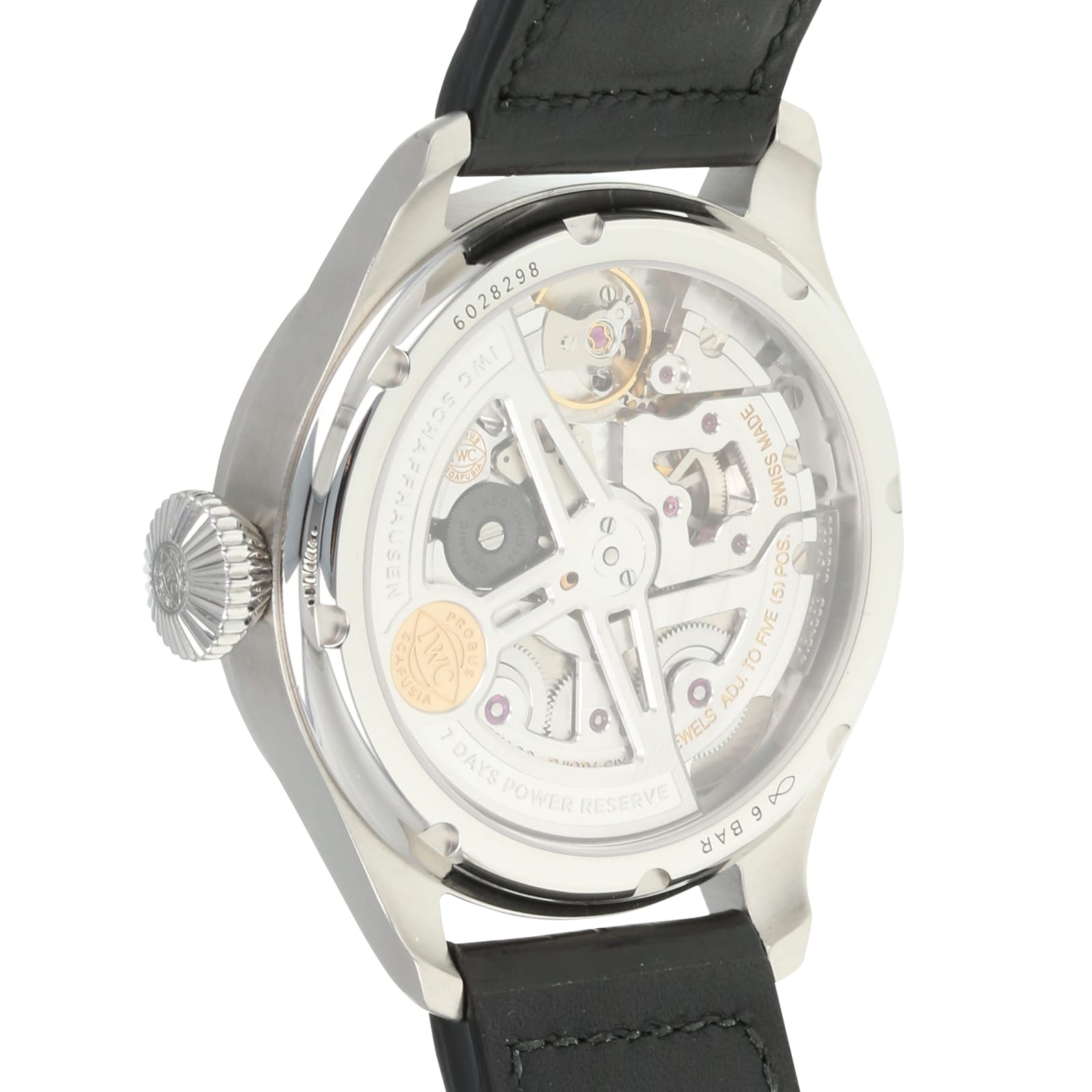 Pre-Owned IWC Big Pilots Watch Annual Calendar Spitfire Slate Steel Mens Watch IW502702 Pre-Owned IWC Big Pilots Watch Annual Calendar Spitfire Slate Steel Mens Watch IW502702