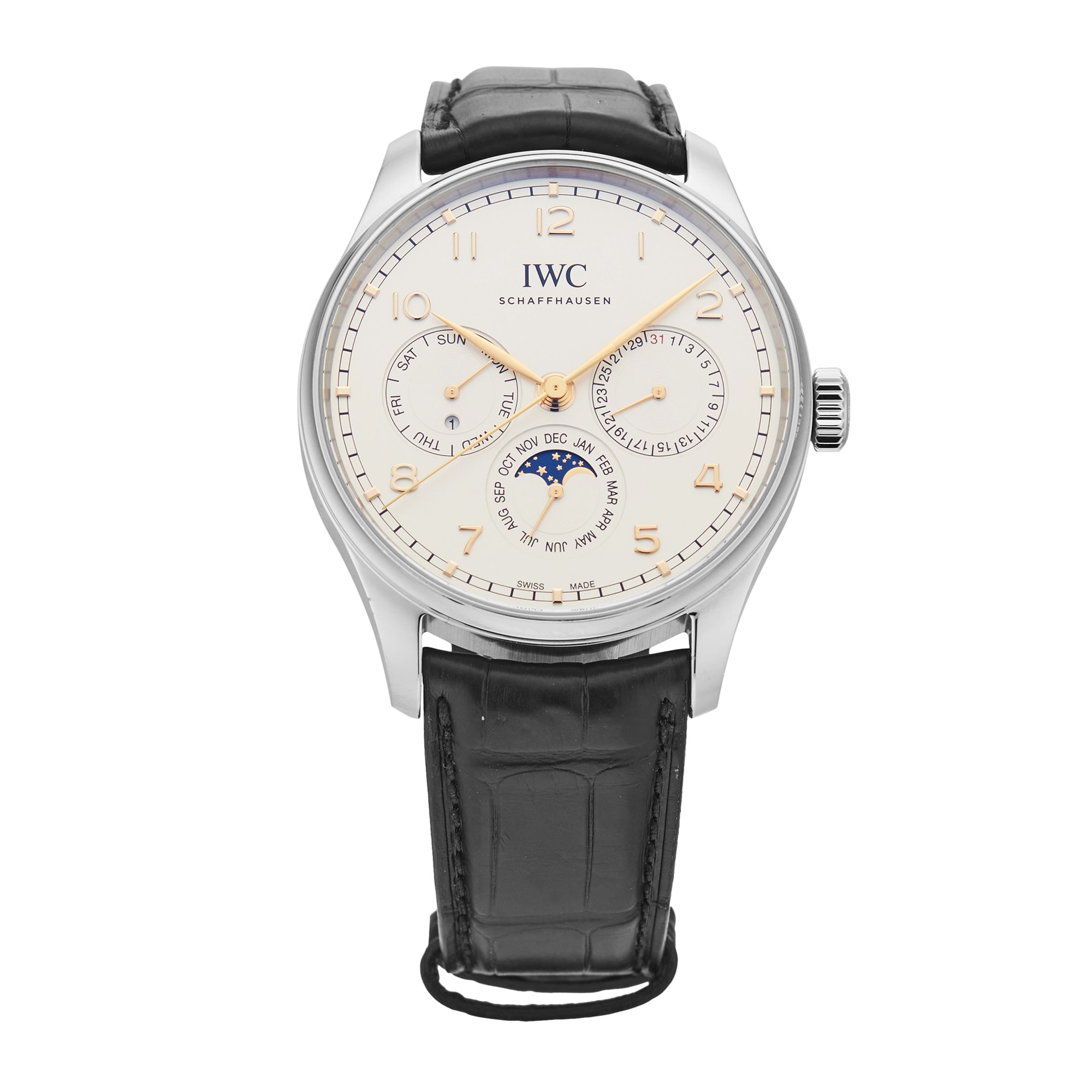 Pre-Owned IWC Portugieser Perpetual Calendar 42.4mm Stainless Steel
