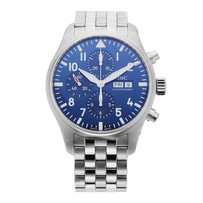 Pre-Owned IWC Pilots Chronograph Edition Le Petit Prince 43MM Stainless Steel IW377717