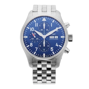 Pre-Owned IWC Pilots Chronograph Edition Le Petit Prince 43MM Stainless Steel IW377717