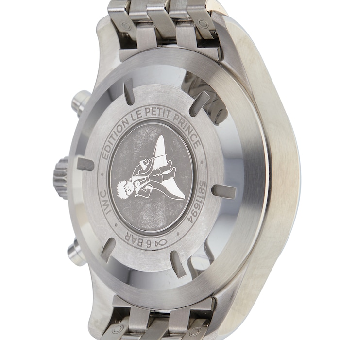 Pre-Owned IWC Pilots Chronograph Edition Le Petit Prince 43MM Stainless Steel IW377717