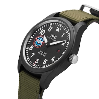 Pre-Owned IWC Pilots Watch Mark XVIII Top Gun Edition 41mm Ceramic