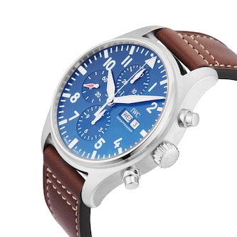 Pre-Owned IWC Pilot Watch Chronograph Edition Le Petit Prince 43MM Stainless Steel