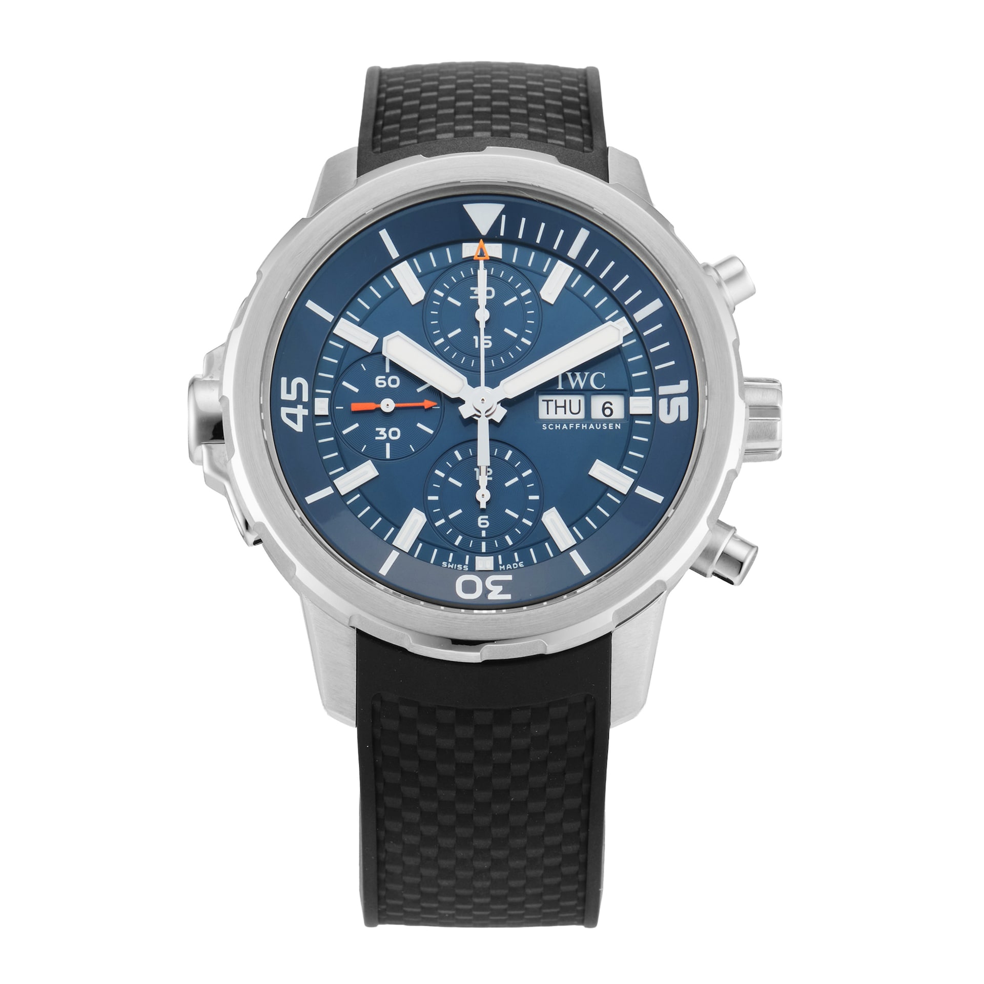 Pre-Owned IWC Aquatimer Chronograph Edition Expedition Jacques-Yves Cousteau 44mm Stainless Steel