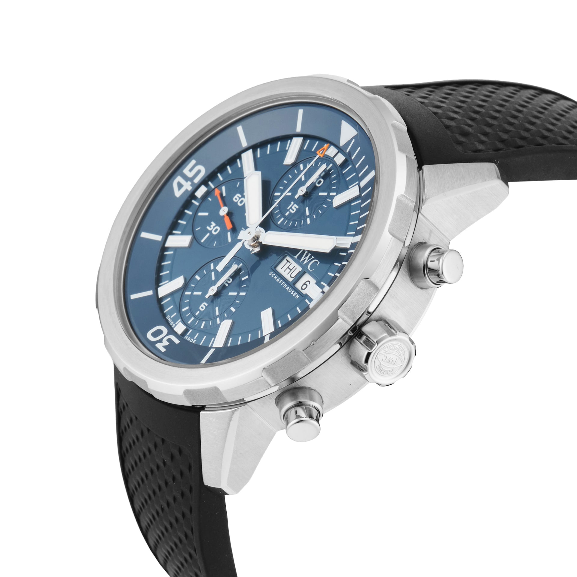 Pre-Owned IWC Aquatimer Chronograph Edition Expedition Jacques-Yves Cousteau 44mm Stainless Steel