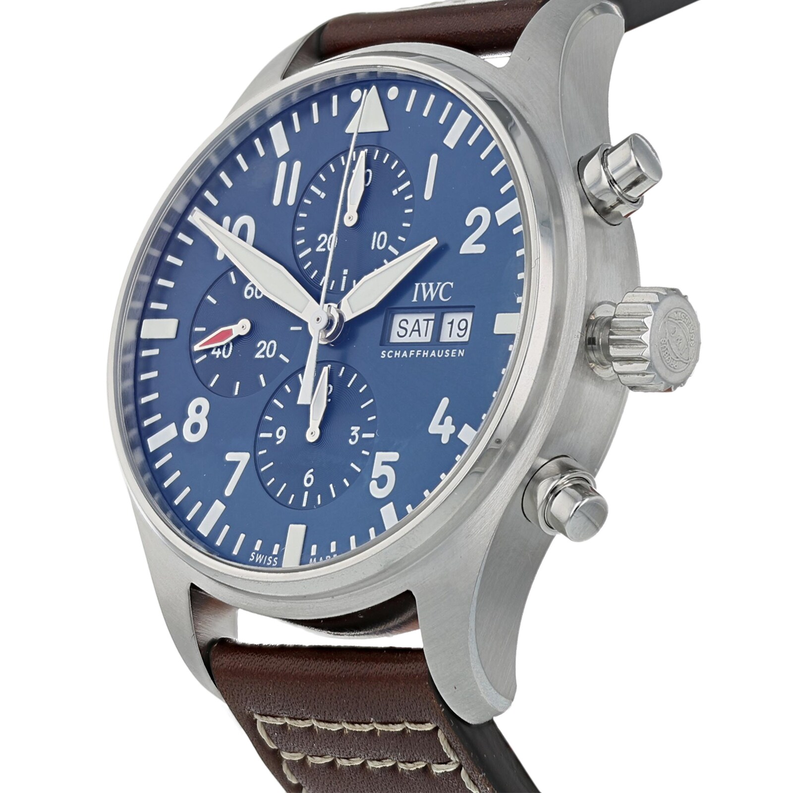 used iwc pilot chronograph